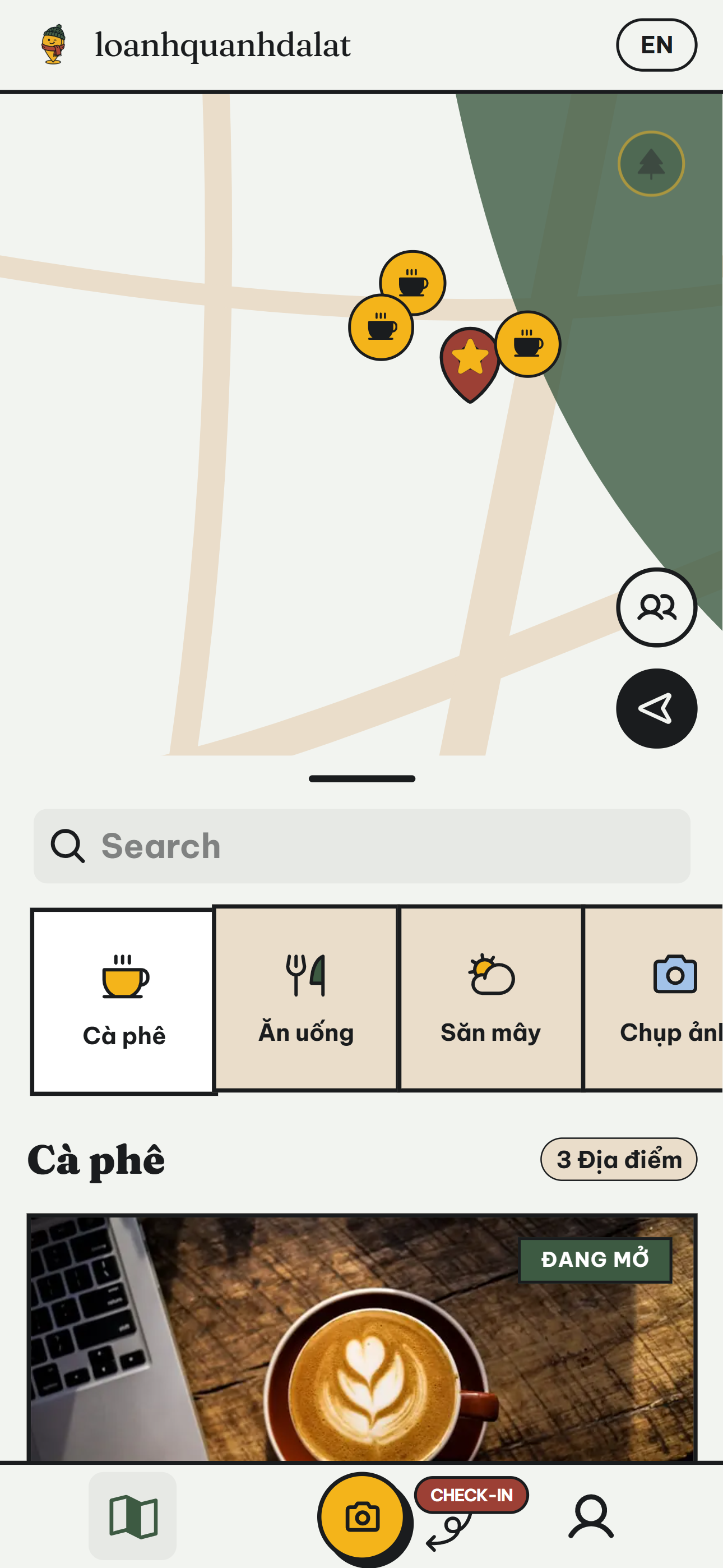 loanhquanhdalat App Interface